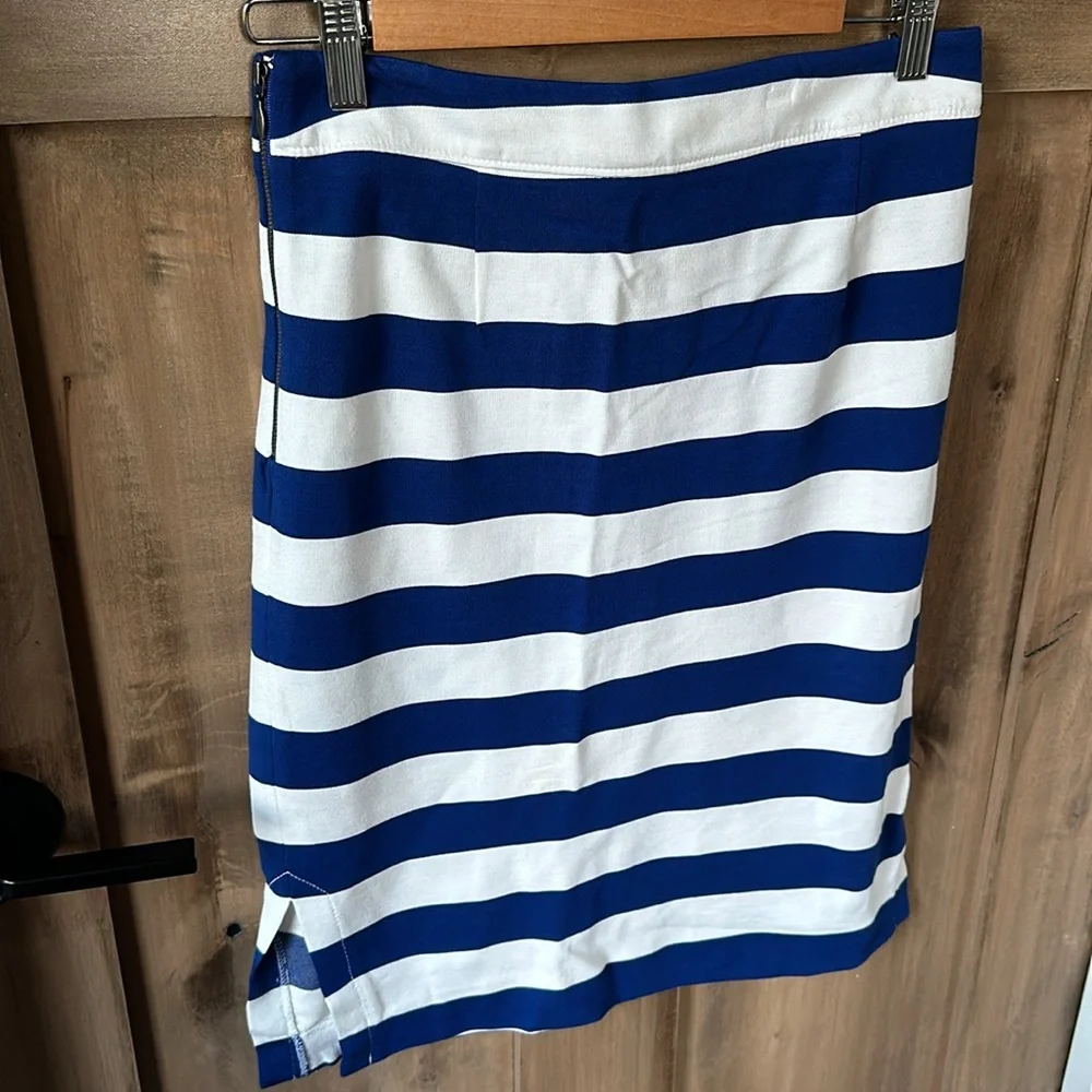 Banana Republic Striped Stretch Pencil Skirt